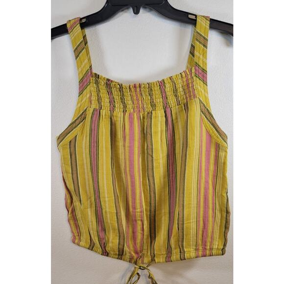 prAna Tank Top Womens X-Small Cami Smocked Boho Summer Cottagecore Shirt NWT - Picture 3 of 8